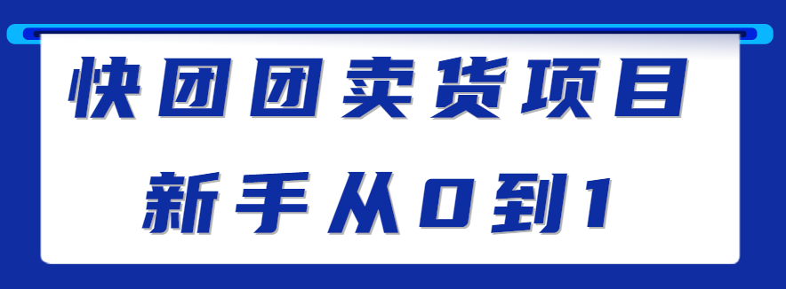 快团团如何开团卖货，快团团卖货项目新手从0到1变现方法拆解【视频教程】-天天学吧