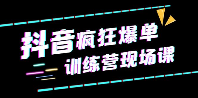  抖音短视频疯狂-爆单训练营现场课（新）直播带货+实战案例 -天天学吧