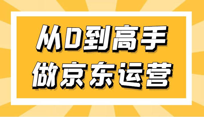 从0到高手做京东运营，从基础到高级，带你玩转京东电商平台-天天学吧