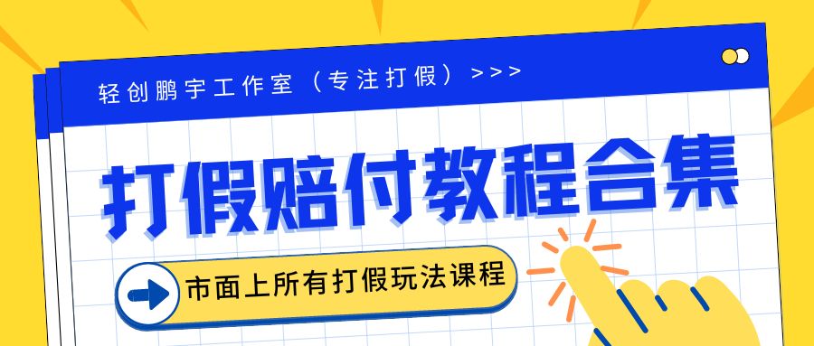 2023年全套打假合集，集合市面所有正规打假玩法（非正规打假的没有）-天天学吧