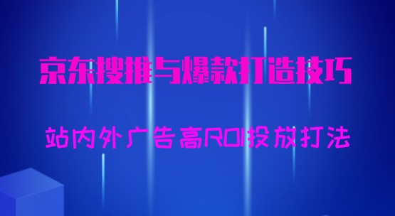 京东搜推与爆款打造技巧，高ROI投放打法！某收费培训56期7月课曝光！-天天学吧