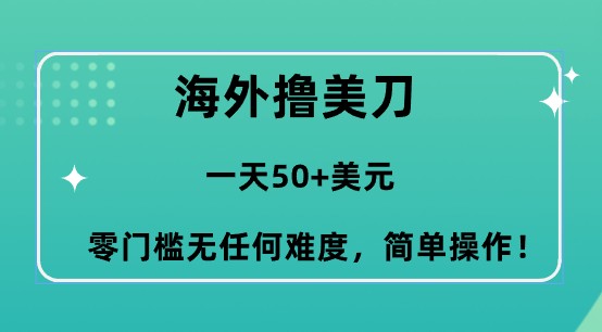 海外撸美刀攻略，一天轻松赚取50+美元，零门槛简单操作，视频教程教你如何做到！-天天学吧