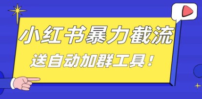 小红书截流引流大法，简单无脑粗暴，日引20-30个高质量创业粉（送自动加群软件）-天天学吧