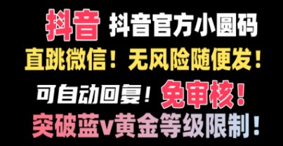 抖音二维码直跳微信新技术：站内随意分享无违规，轻松引流变现攻略！-天天学吧