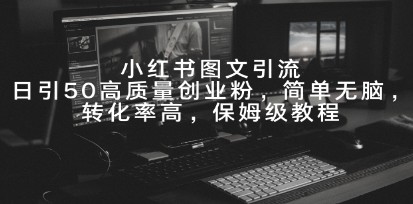 小红书图文引流攻略：日引50高质量创业粉，保姆级教程助你轻松上手-天天学吧