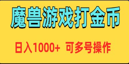 揭秘魔兽美服全自动打金币项目：日入1000+，支持多号操作的变现攻略-天天学吧