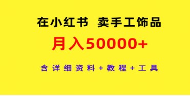 小红书手工饰品销售秘籍：月入50000+的完整指南，包含详细资料、教程及工具推荐-天天学吧