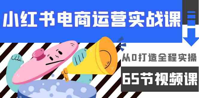 小红书电商精英必修课：63节视频实战演练，零基础打造专业运营技能-天天学吧