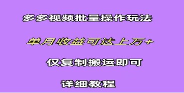 拼多多视频带货攻略：如何选择爆品实现日入三位数佣金【内含实操教程】-天天学吧