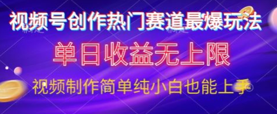 视频号原创娱乐内容创作指南：单日收益无上限，简单制作教程，小白易学-天天学吧