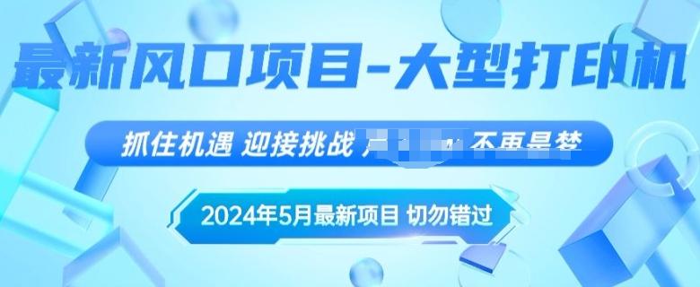 图片[1]-2024年5月最新风口项目，闲鱼卖大型打印机，无货源赚差价模式，小白也可以操作-天天学吧