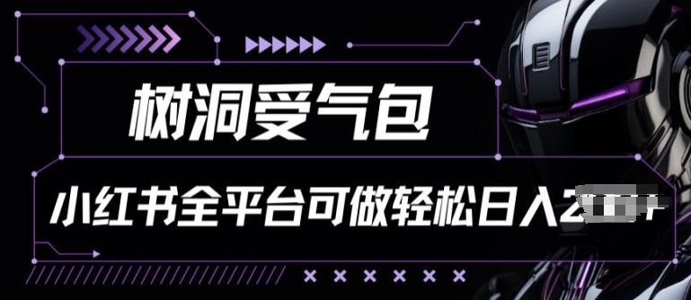 图片[1]-小红书等全平台树洞受气包项目，轻松日入一两张【揭秘】-天天学吧