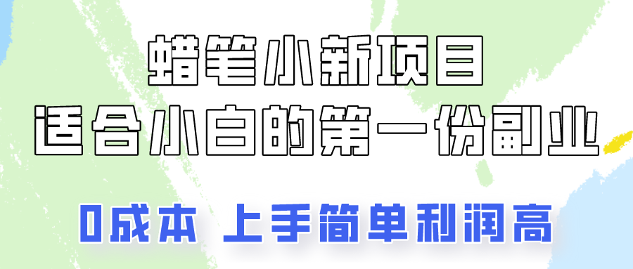 蜡笔小新项目拆解，0投入，0成本，小白一个月也能多赚3000+-天天学吧