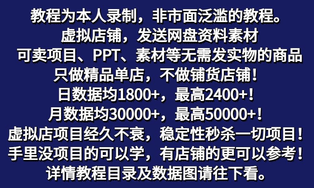 拼多多虚拟电商训练营月入40000+，全网最详细，你做你也行，暴利稳定长久5336 作者:福缘创业网 帖子ID:109369 