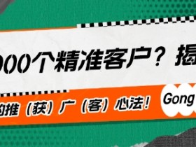 1天1000个精准客户?揭秘!工头的推(获)广(客)心法!-天天学吧
