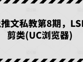 小说推文私教第8期，LSP混剪类(UC浏览器)-天天学吧