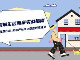 本地同城生活·商家实战指南：用一切有效方法，把客户从线上引流到店成交-天天学吧