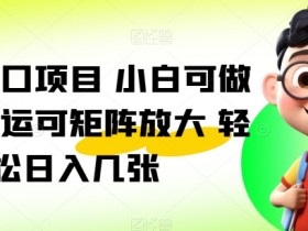 暑假风口项目 小白可做 无脑搬运可矩阵放大 轻松日入几张-天天学吧