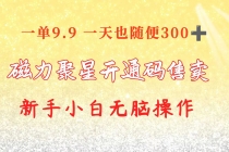 快手磁力聚星码信息差 售卖  一单卖9.9  一天也轻松300+ 新手小白无脑操作-天天学吧