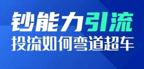 图片[1]-钞能力引流：投流如何弯道超车，投流系数及增长方法，创造爆款短视频-天天学吧