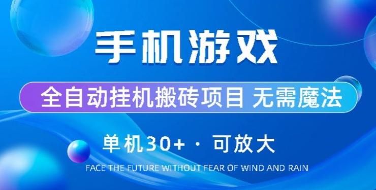 图片[1]-手机游戏全自动挂机搬砖，单机30+，可无限放大-天天学吧