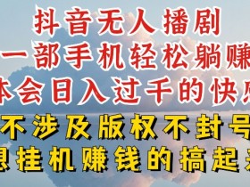 抖音无人直播我到底是如何做到不封号的，为什么你天天封号，我日入过千，一起来看【揭秘】-天天学吧