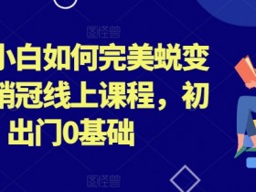 外贸小白如何完美蜕变行业销冠线上课程，初出门0基础-天天学吧