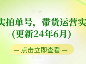 图书实拍单号，带货运营实操课(更新24年6月)，0粉起号，老号转型，零基础入门+进阶-天天学吧