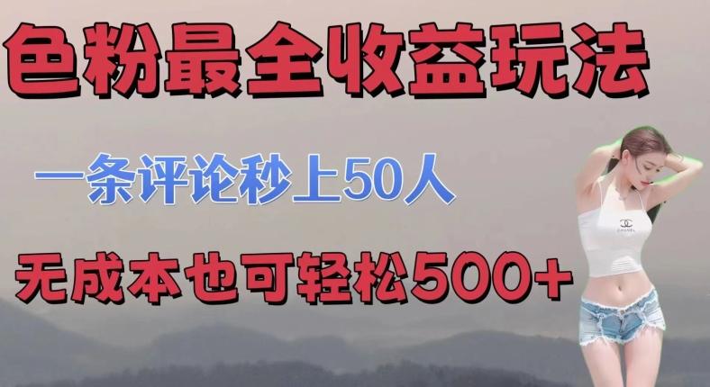 图片[1]-se粉最全收益玩法 一条评论秒上50人 无成本也可轻松500+-天天学吧