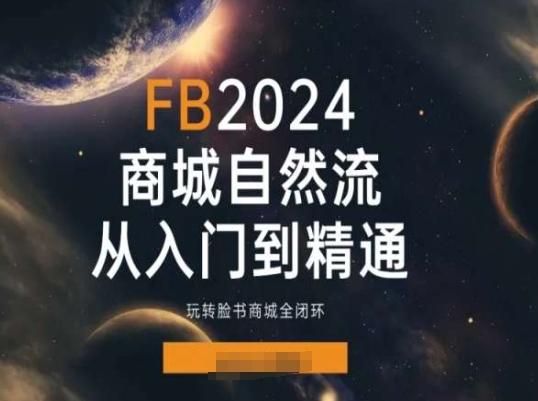 图片[1]-2024Faceboo商城自然流(从入门到精通)，玩转脸书商城全闭环-天天学吧