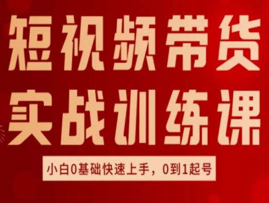 图片[1]-短视频带货实战训练课，好物分享实操，小白0基础快速上手，0到1起号-天天学吧