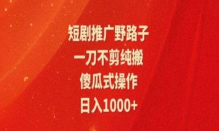 图片[1]-暑假风口项目，短剧推广全新玩法，一刀不剪纯搬运，轻松日入1000+-天天学吧