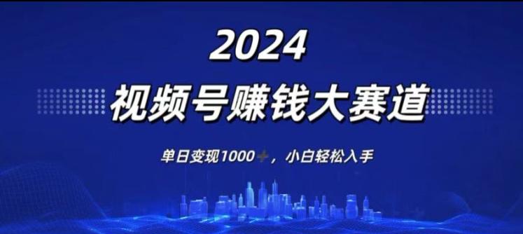 图片[1]-2024年度视频号赚钱大赛道，单日变现1K，小白轻松入手-天天学吧