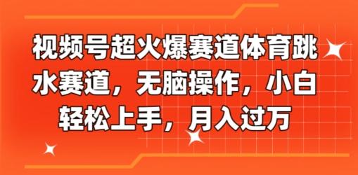 图片[1]-视频号超火爆赛道体育跳水赛道，无脑操作，小白轻松上手，月入过万-天天学吧