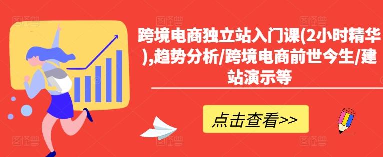 图片[1]-跨境电商独立站入门课(2小时精华),趋势分析/跨境电商前世今生/建站演示等-天天学吧