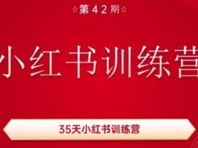 35天小红书训练营(42期)，用好小红书，做你喜欢又擅长的事，涨粉又赚钱-天天学吧