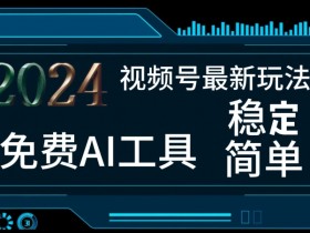 2024视频号最新，免费AI工具做不露脸视频，每月亲测1W+，稳定且超简单，小白轻松上手-天天学吧