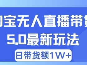 蓝海项目 淘宝无人直播冷门赛道 日赚500+无脑躺赚 小白有手就行-天天学吧