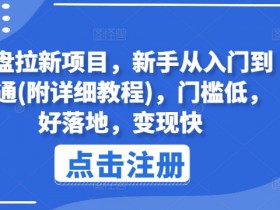 网盘拉新项目，新手从入门到精通(附详细教程)，门槛低，好落地，变现快-天天学吧