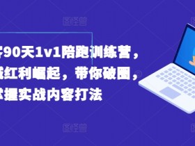 实体获客90天1v1陪跑训练营，实体同城红利崛起，带你破圈，掌握实战内容打法-天天学吧