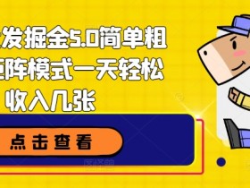 顺丰代发掘金5.0简单粗暴，矩阵模式一天轻松收入几张-天天学吧