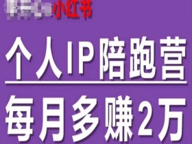 小红书个人IP陪跑营，60天拥有自动转化成交的双渠道个人IP，每月多赚2w-天天学吧