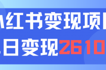 利用小红书卖资料单日引流150人当日变现2610元小白可实操（教程+资料）-天天学吧