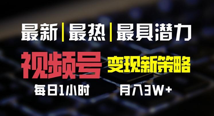 图片[1]-视频号变现新策略，每日一小时月入过万-天天学吧