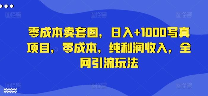 图片[1]-零成本卖套图，日入+1000写真项目，零成本，纯利润收入，全网引流玩法-天天学吧