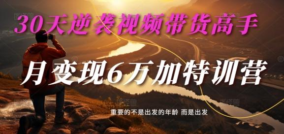 图片[1]-30天逆袭视频带货高手，单月变现6万加特训营-麦子甜-天天学吧