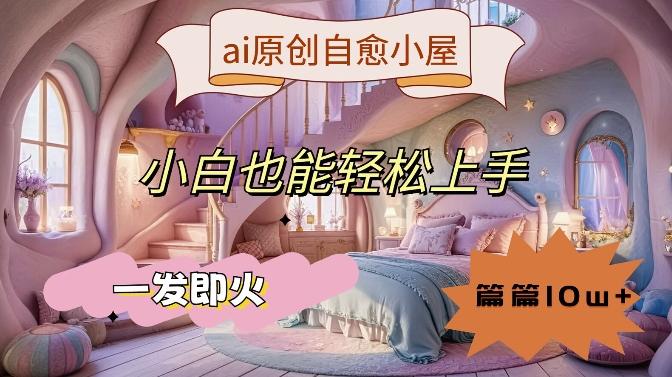 图片[1]-ai原创治愈小屋，小白也能轻松上手，一发即火，篇篇10w+【揭秘】-天天学吧