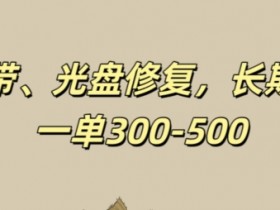 光盘录像带修复，长期稳定，不费号，一单300-500-天天学吧