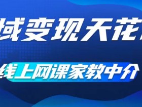 私域变现天花板，网课家教中介，只做渠道和流量，让大学生给你打工，0成本实现月入五位数【揭秘】-天天学吧