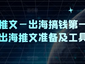 小说推文—出海搞钱第一课，出海推文准备及工具-天天学吧